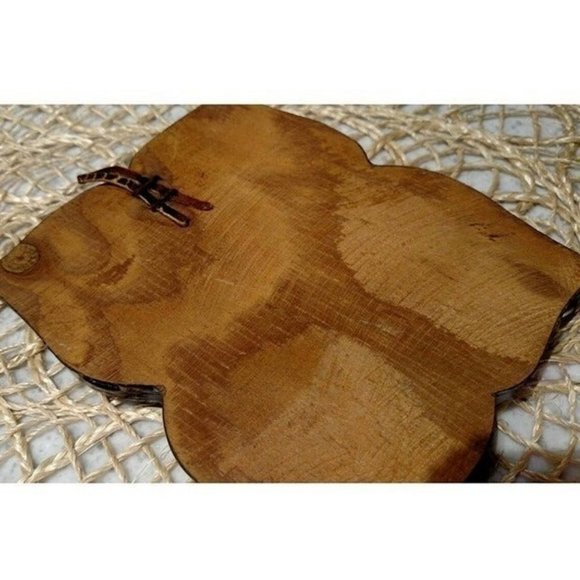 Vintage 1970's Mickey Mouse Sticker on Wood Plaque, EUC - Picture 6 of 6